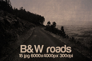 Vintage B&W Roads