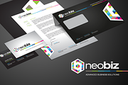 RW Neobiz Modern Identity + Logo, a Stationery Template by Reclameworks (Thumbnail 1 of 5)