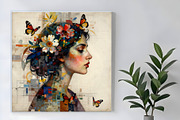 Women in Reflection, a Person Illustration by Sharon Schwalbe (Thumbnail 4 of 6)