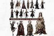 The Bone Circus Characters Cliparts, a Decorative Illustration by ThatsDesignArt (Thumbnail 8 of 11)