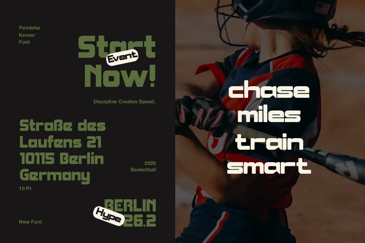 Kemar - Modern Sport Font, a Sans Serif Font by Pandeka Studio (Photo 6 of 9)