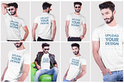 Male t-shirt Mockup-V-2-004, a Shirt Mockup by designvillage (Thumbnail 5 of 6)