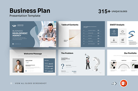 Business Plan PowerPoint Template, a Presentation Template by GenerousArt