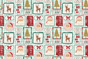 Vintage Santa Frame Seamless Pattern, a Pattern Graphic by Coastal 5 Designs (Thumbnail 2 of 3)