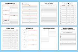 Editable Life Self Help Planner