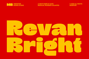 Revan Bright - Heavy Playful Sans