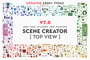 Scene creator [Top view], a Product Mockup by Ceacle Mockup (Thumbnail 1 of 17)