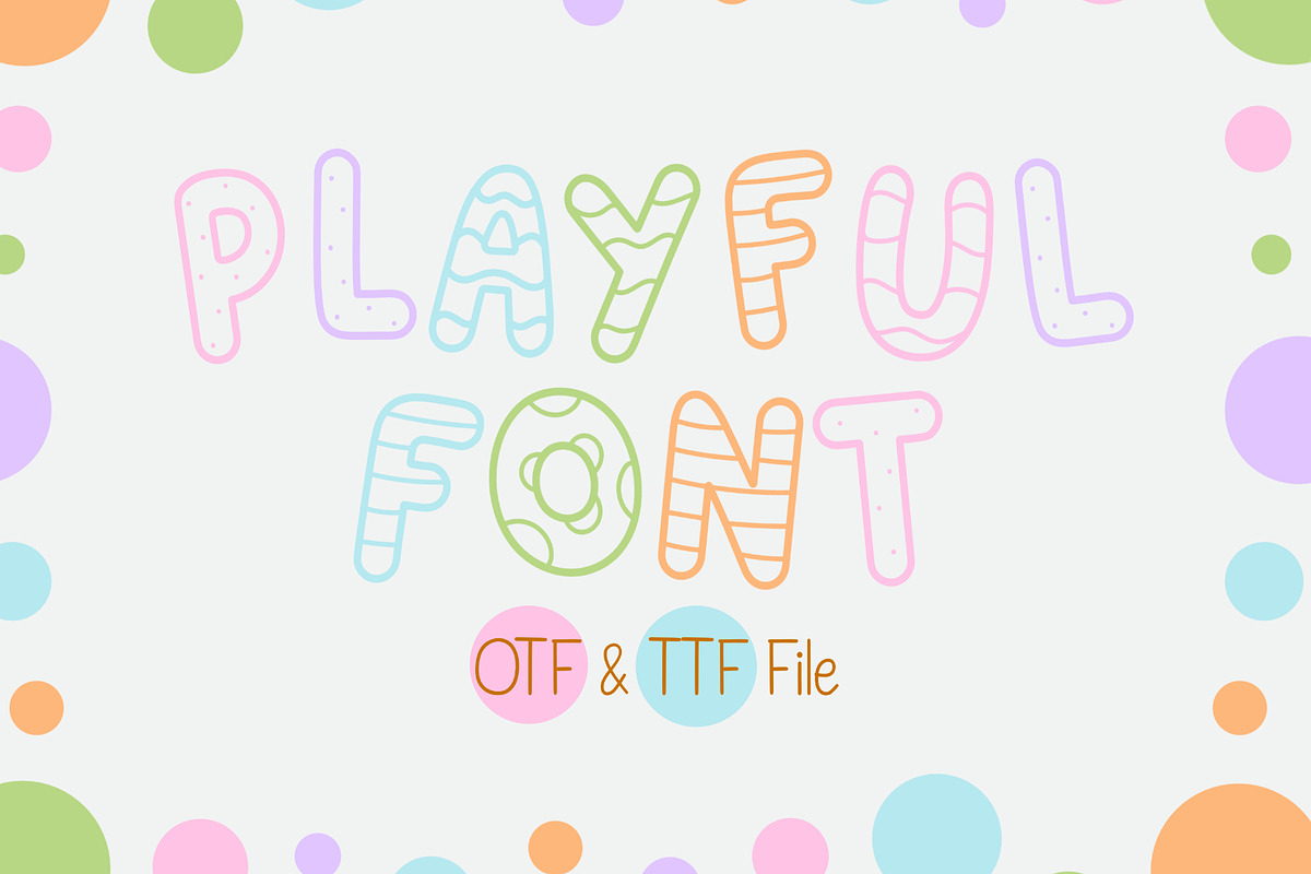 Playful Font, a Sans Serif Font by LivelyAutumn11.11 (Photo 1 of 3)