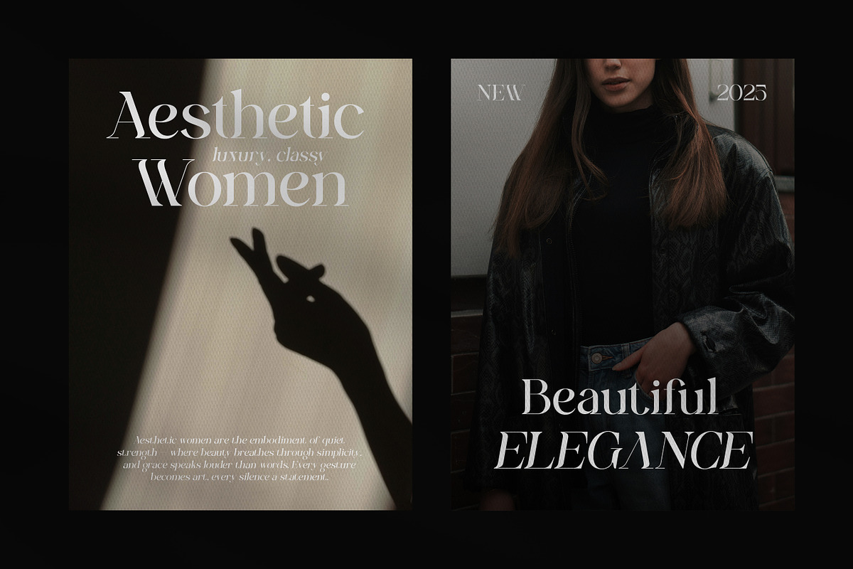 Ginka Voraxe – Modern Stylish Serif, a Serif Font by Mahesans Co (Photo 7 of 11)