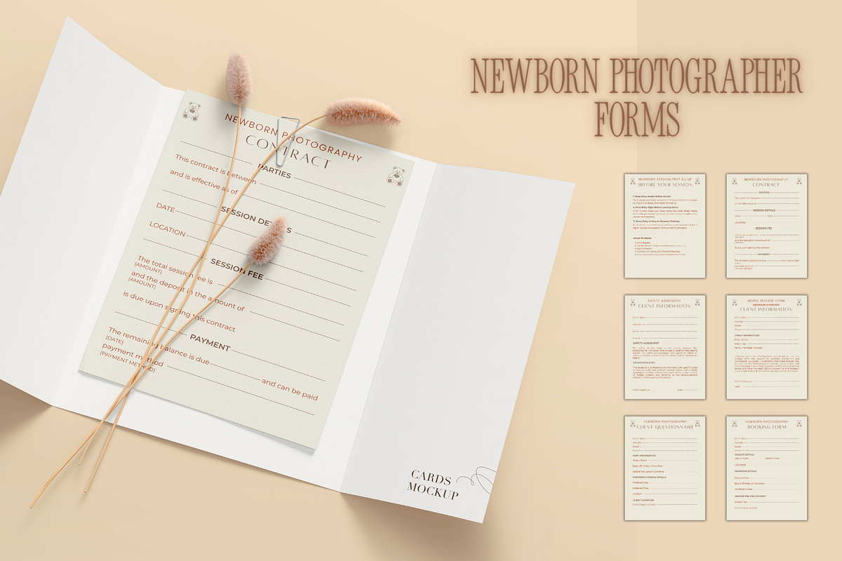 Newborn Photography Client Bundle, a Print Template by Prodesign (Photo 6 of 6)