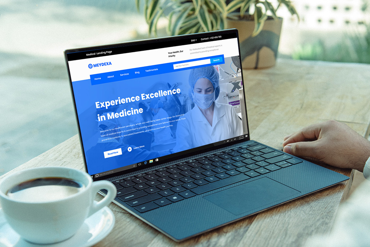 Medical Healthcare Landing Page, an UI Kit Template by ENATIVE (Photo 4 of 4)