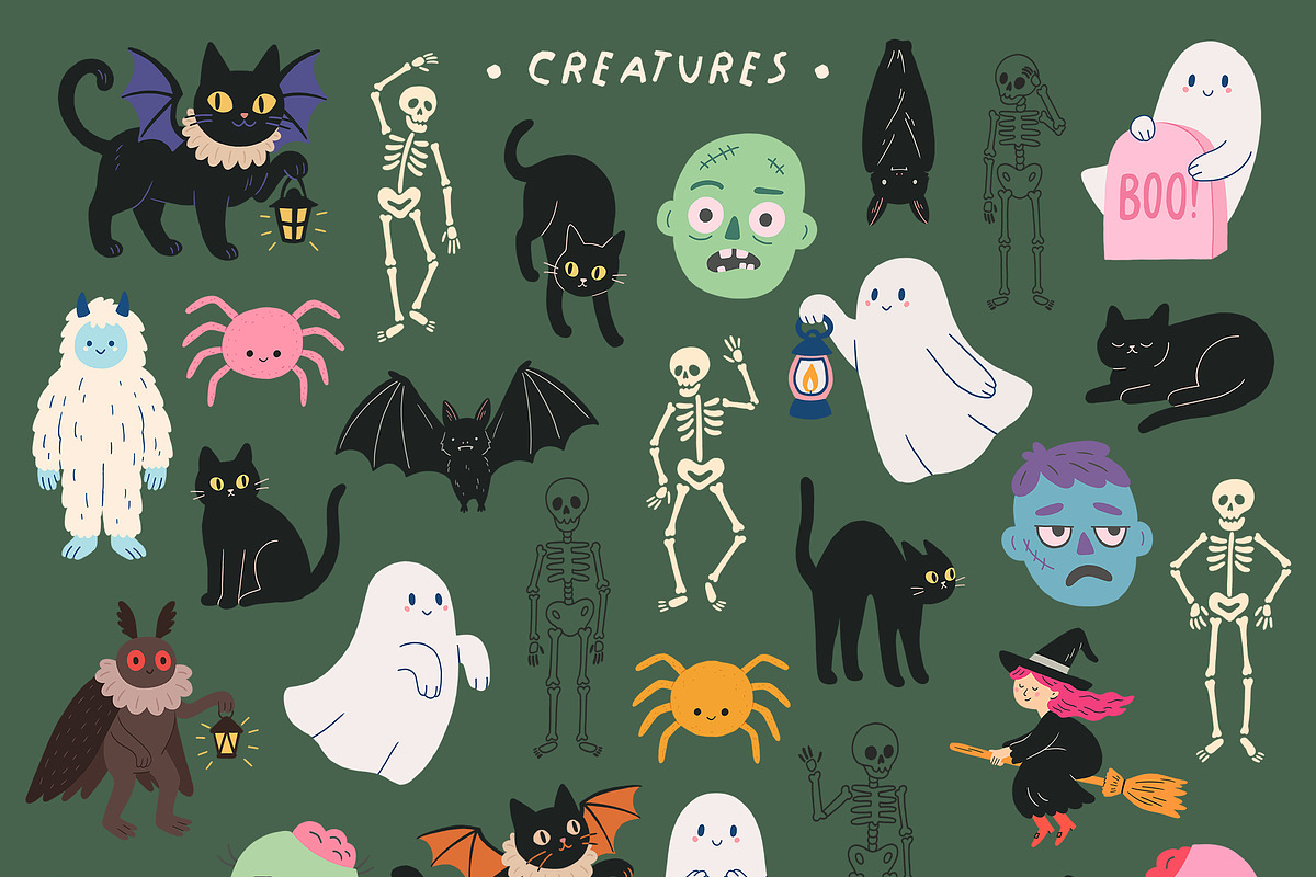 Wicked Whimsy: Halloween PNG Clipart, an Object Graphic by Dina Mae (Photo 8 of 12)