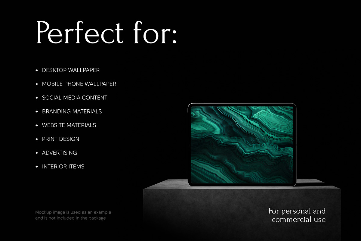 Malachite gemstone wallpaper pack, a Wallpaper Graphic by existacial (Photo 4 of 4)