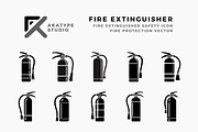 Fire Extinguisher Icon Vector, an Icon by Akatype Studio (Thumbnail 1 of 3)