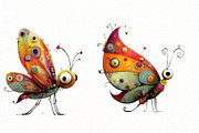 Whimsical spring butterfly Clipart, an Illustration by Designworld (Thumbnail 2 of 8)