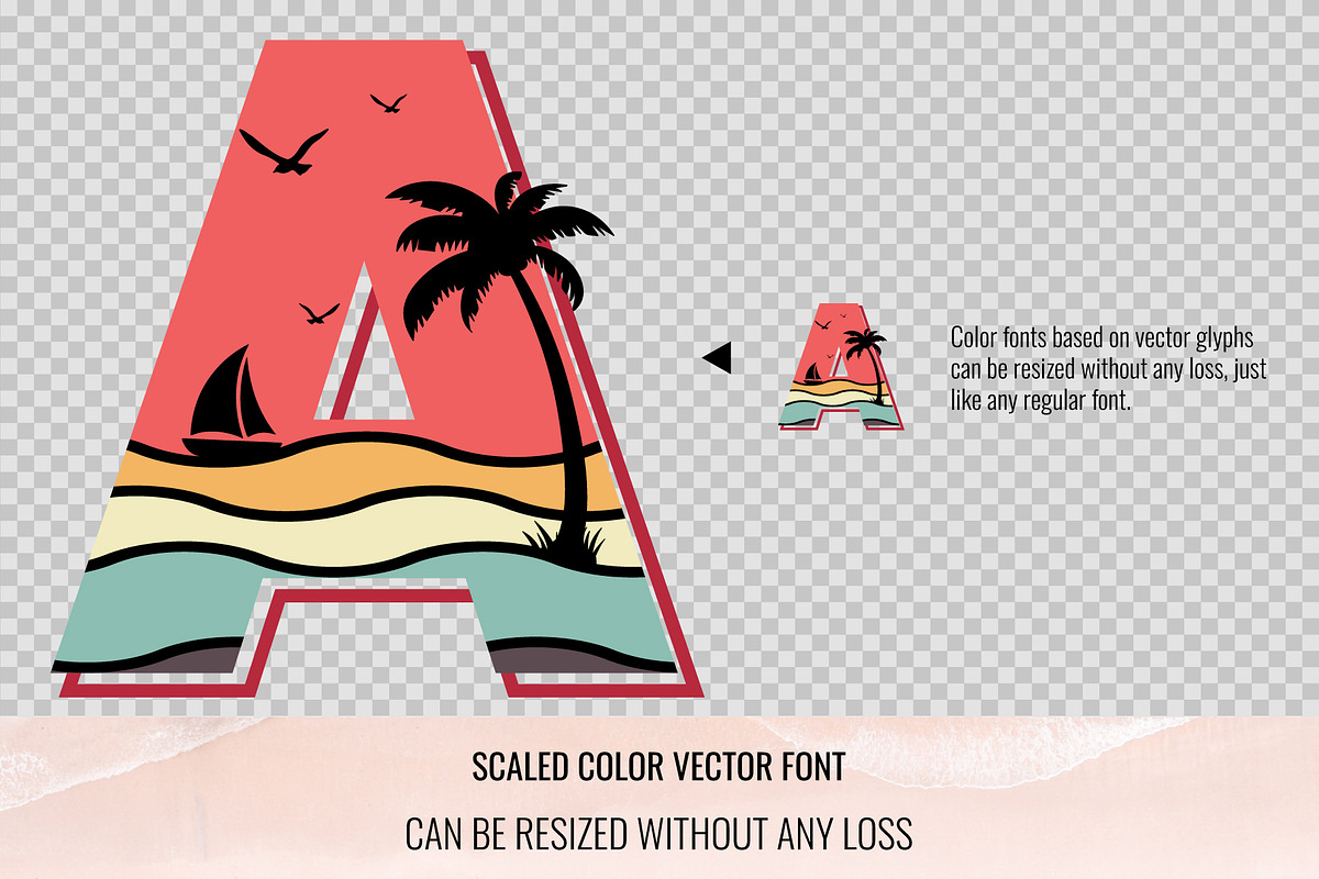 Summer Beach Font, a Symbol Font by Font Craft Studio (Photo 6 of 9)