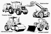 Heavy Vehicle Hand-Drawn Vector, a Transportation Illustration by Tekuni (Thumbnail 8 of 9)