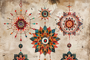 Bohemian Floral Mandalas, a Background Graphic by Printable Treasure (Thumbnail 9 of 9)