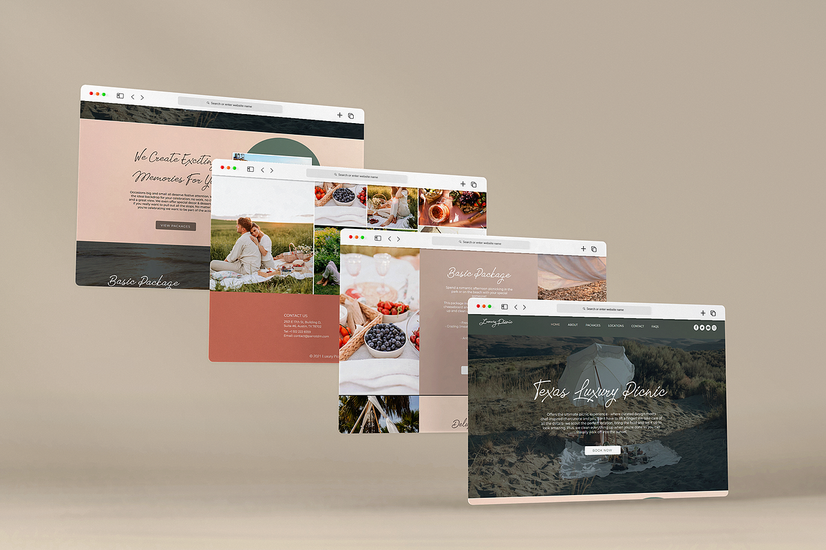 Luxury Picnic Website Template - Wix, a Shopify Template by Parrot Designs (Photo 2 of 3)