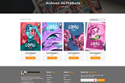 Anime & Manga Magazines Template, a WordPress Template by HasnainDEV (Thumbnail 4 of 9)