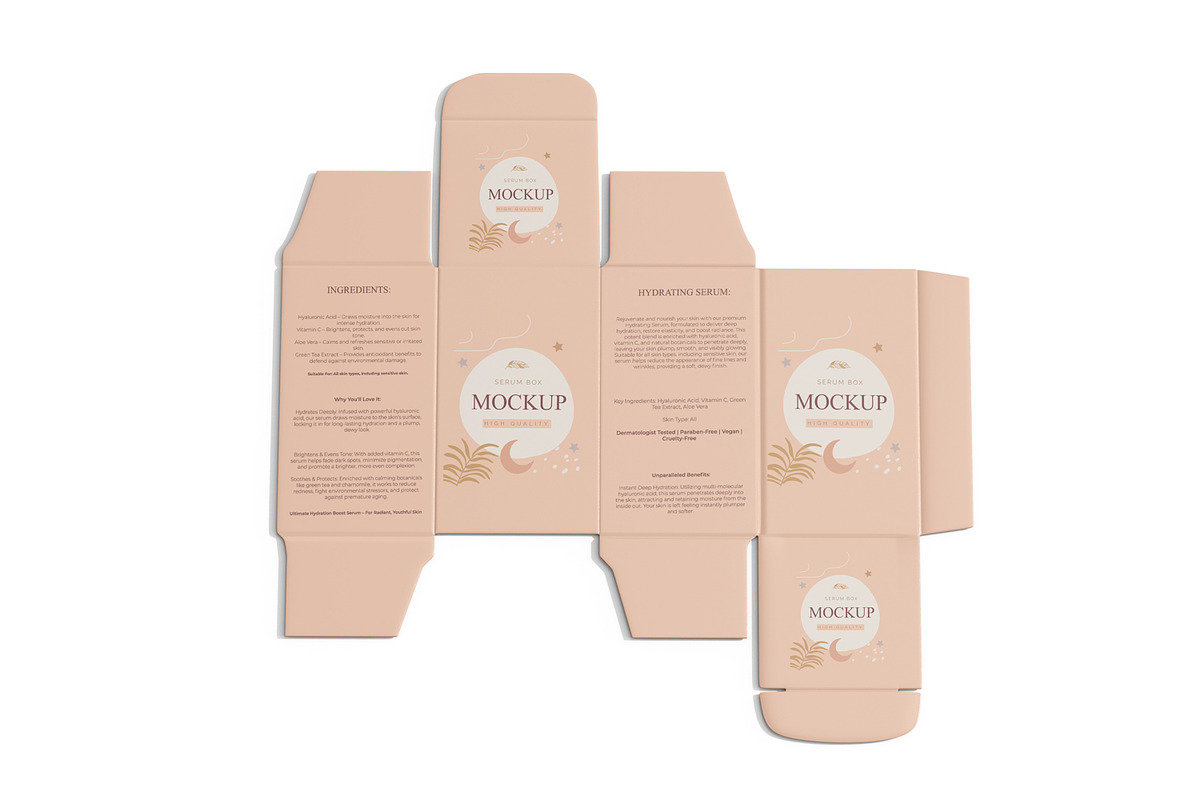 Unfolded Box Packaging Mockup, a Packaging Mockup by Ram Studio LLC (Photo 2 of 16)