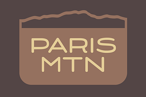 Paris Mountain Typeface