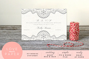 RSVP Wedding Invite R1004, an Invitation Template by Love Meets Paper (Thumbnail 1 of 2)