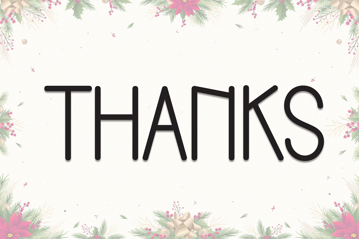 Flower Christmas | Script Font, a Script Font by Scratchones (Photo 8 of 8)