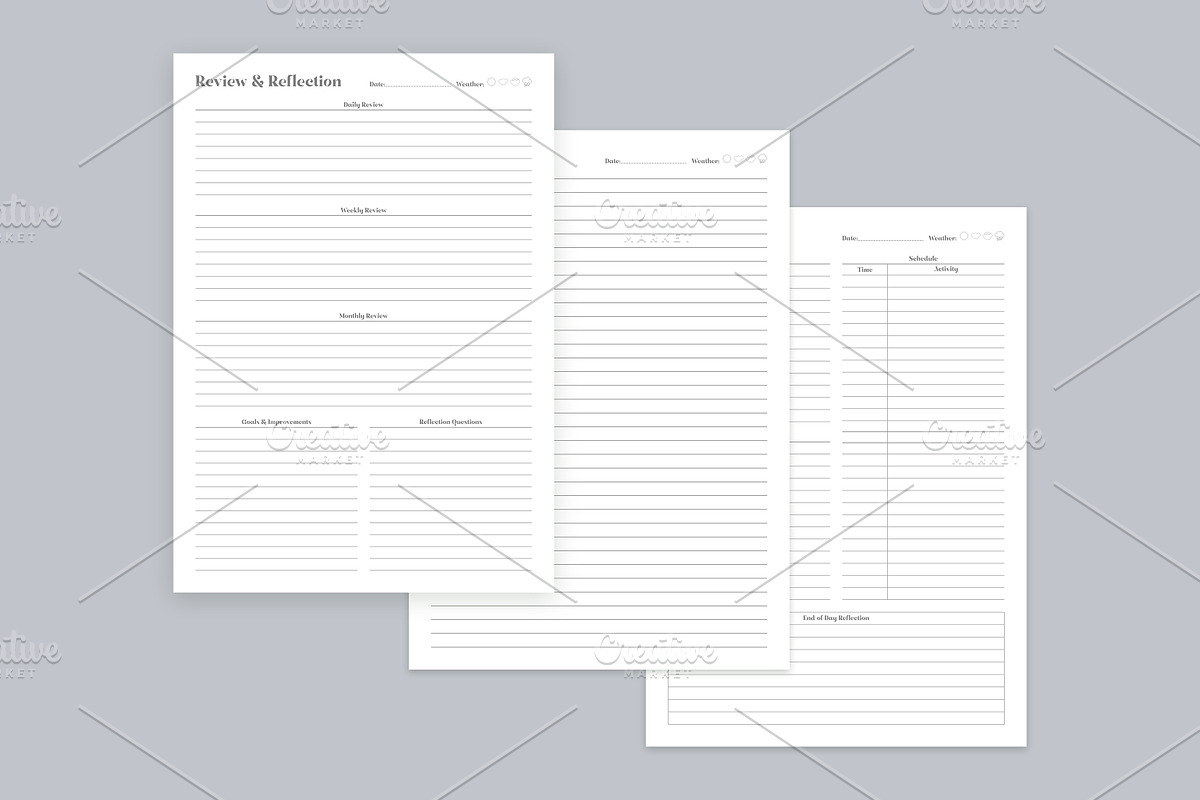 Generic Planning Pages Set V-16, a Stationery Template by shahsoft (Photo 2 of 3)