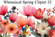 Whimsical Spring Clipart, an Illustration by DreamArtGraphic (Thumbnail 1 of 8)