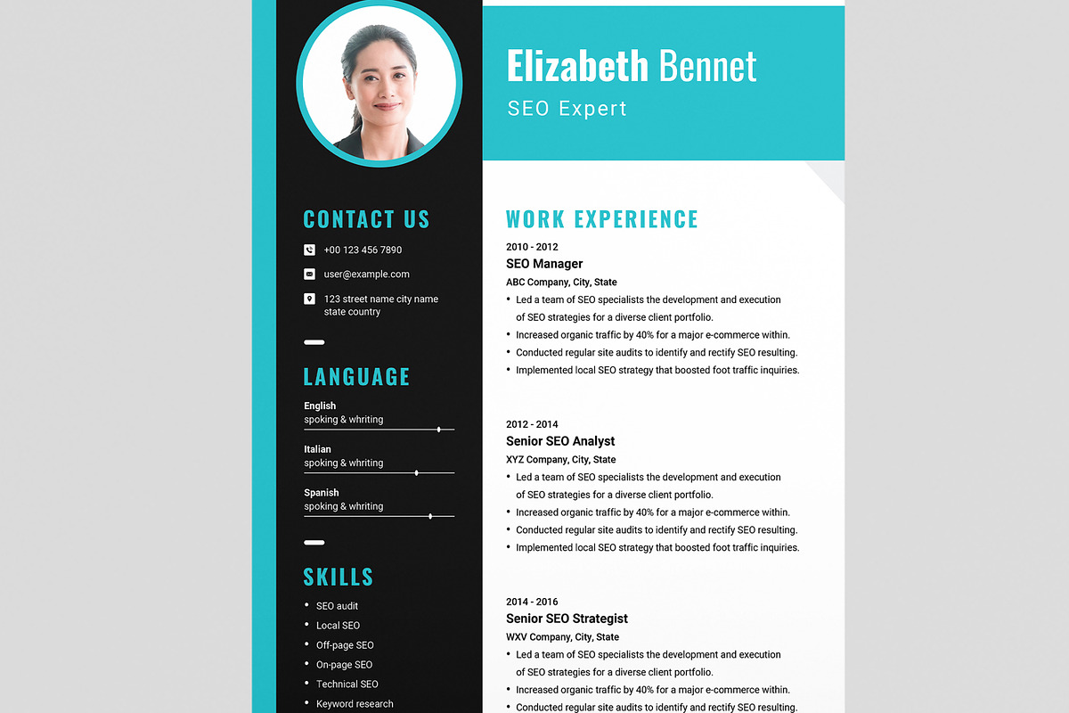 Resume Template, a Resume Template by MightyDesign (Photo 4 of 8)