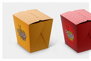 Noodles Box Mockup Set