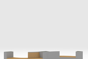 3D Model Bench Park 8