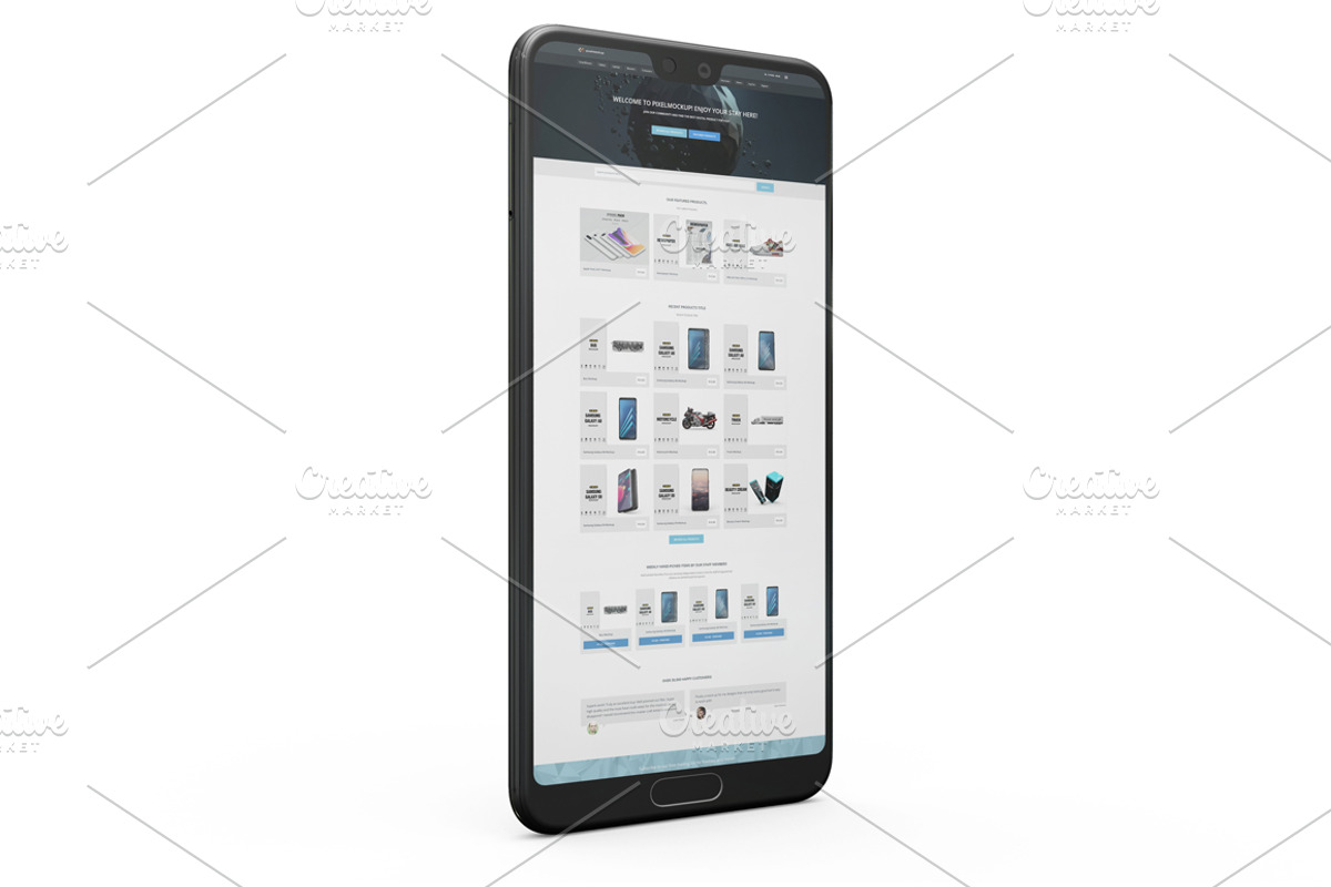 Huawei P20 Pro App Mockup Vol1, an Android Mockup by PixelMockup (Photo 8 of 17)
