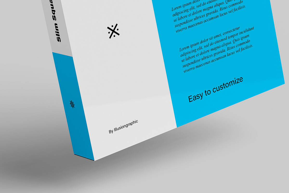 Slim Square Box Mockups - 6 views, a Mockup by Illusiongraphic (Photo 14 of 15)