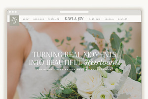 Showit Website Template | Kayla Joy, a Marketing Template by Rachel Kick