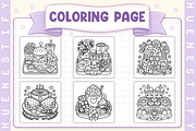 Comfort Food Coloring Book, a Decorative Illustration by HueNestify (Thumbnail 2 of 4)