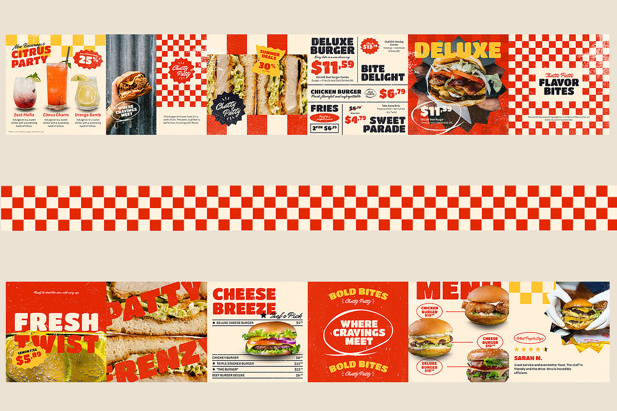 Francise Restaurant Instagram Post, a Social Media Template by Louds Studio (Photo 4 of 4)
