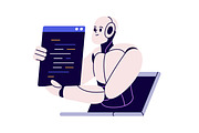 AI chatbot, machine learning concept, a Technology Illustration by Good Studio (Thumbnail 2 of 6)