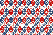 16 Nautical Retro Patterns & Borders, a Pattern Graphic by Adiemus (Thumbnail 9 of 13)