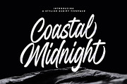 Coastal Midnight, a Script Font by Damarletter (Thumbnail 1 of 7)