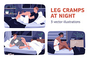 People have leg cramp at night set, a Healthcare Illustration by Good Studio (Thumbnail 1 of 4)