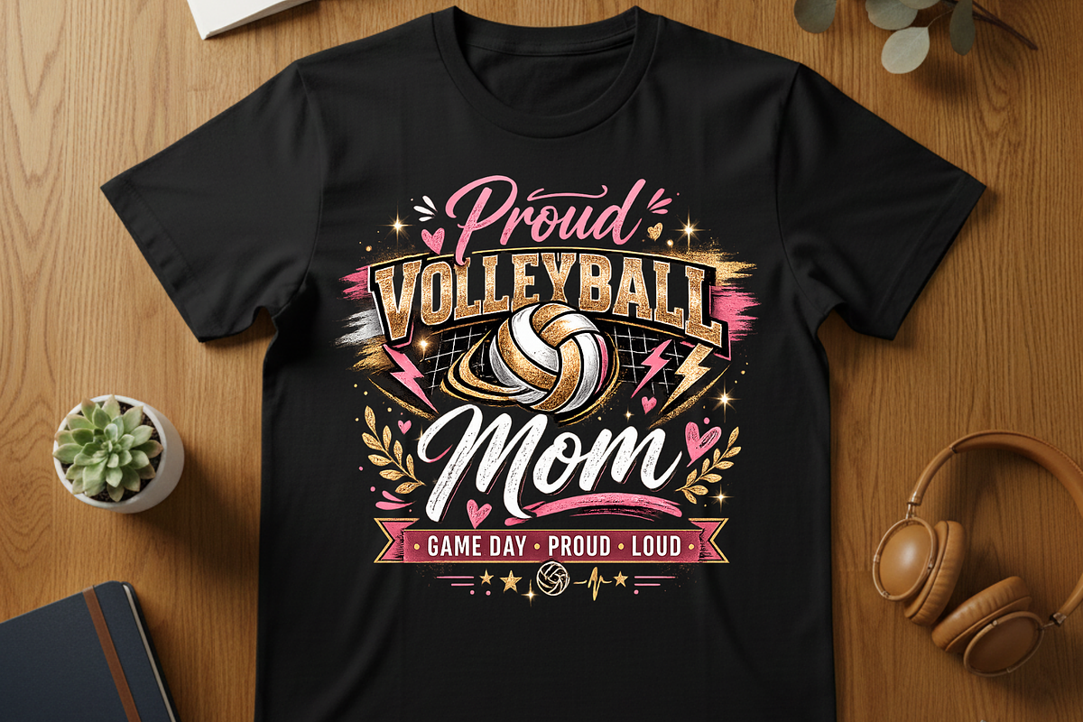 Volleyball Mom PNG, Game Day shirt, a Graphic by Vector Portal (Photo 7 of 7)