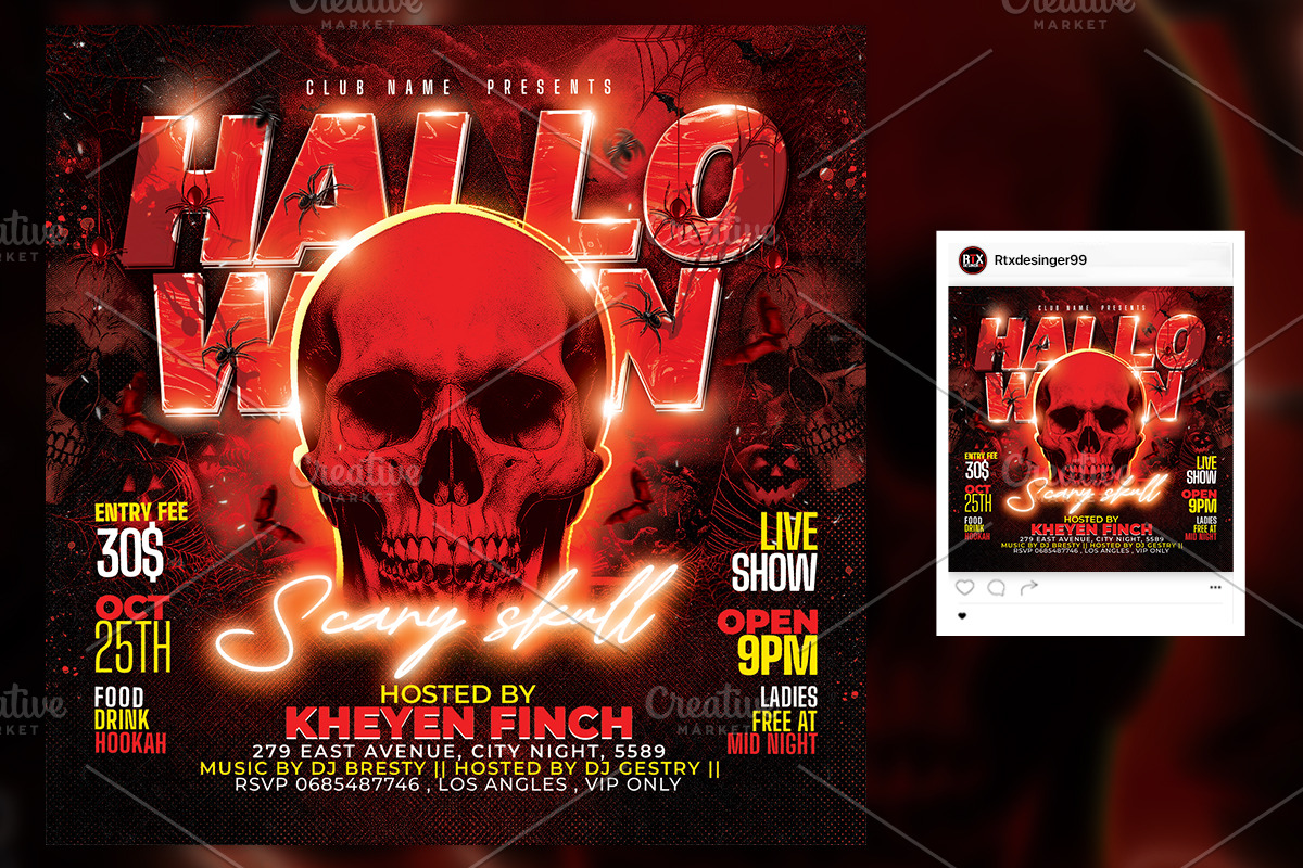 Halloween Flyer, a Flyer Template by RTXdesinger99 (Photo 3 of 3)