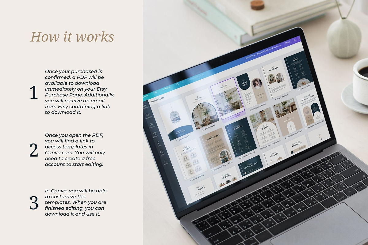 Airbnb Welcome Book Template, a Templates & Theme by The Classy Prints Co (Photo 8 of 9)