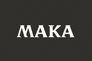 Maka | A Sharp Serif Typeface, a Serif Font by Taylor Penton (Thumbnail 1 of 3)