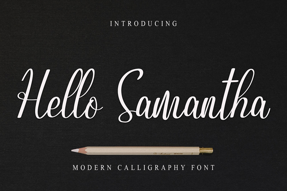 Hello Samantha, a Handwritten Font by FreshTypeINK (Photo 1 of 7)