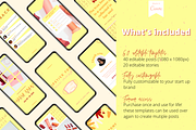 60 Yellow Candy Instagram template, a Social Media Template by LemonNguyen (Thumbnail 3 of 6)