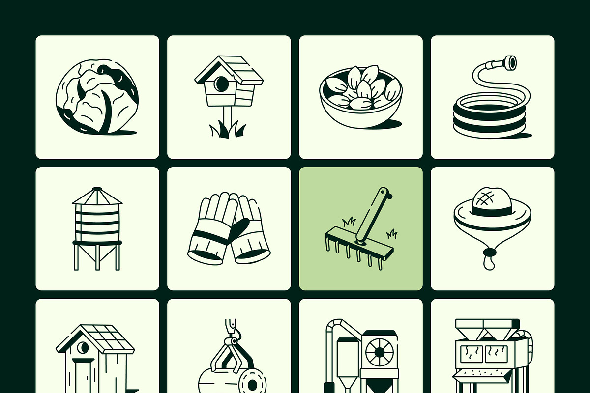 Farming Drawing Illustration Set, an Outline Icon by Vectors Market (Photo 7 of 8)