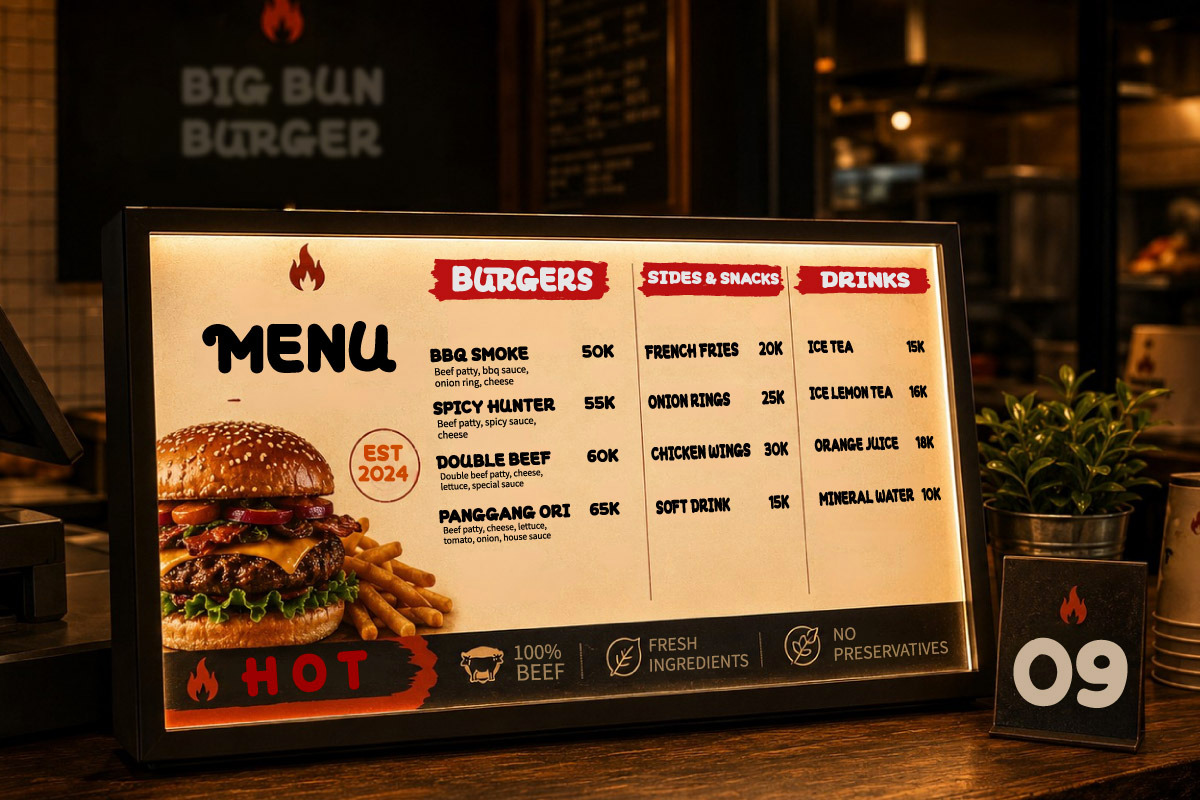 Rasa Panggang – Burger Display Font, a Handwritten Font by trabaskriya (Photo 2 of 11)